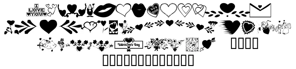 KR Be Mine Morefont specimens