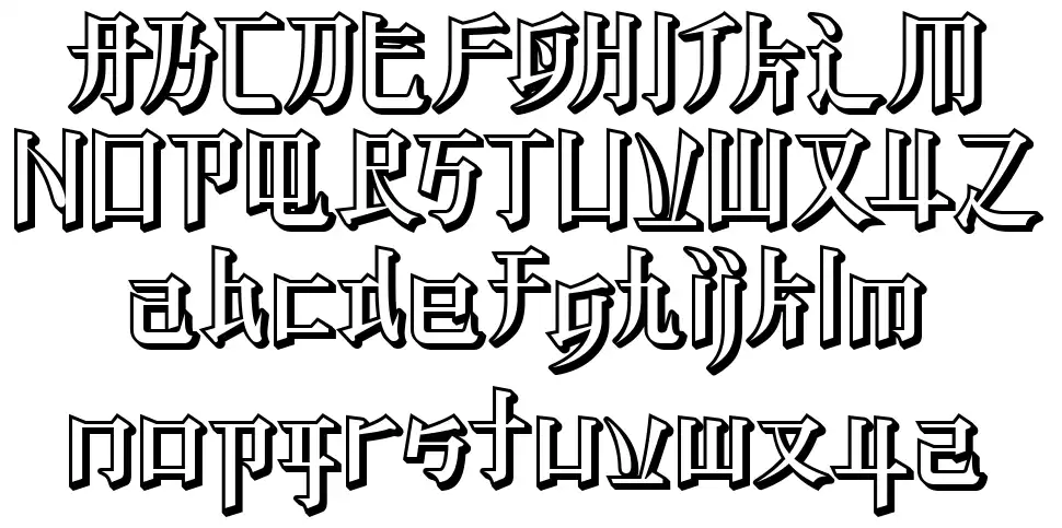 KZ BLADERUNNER 2font specimens