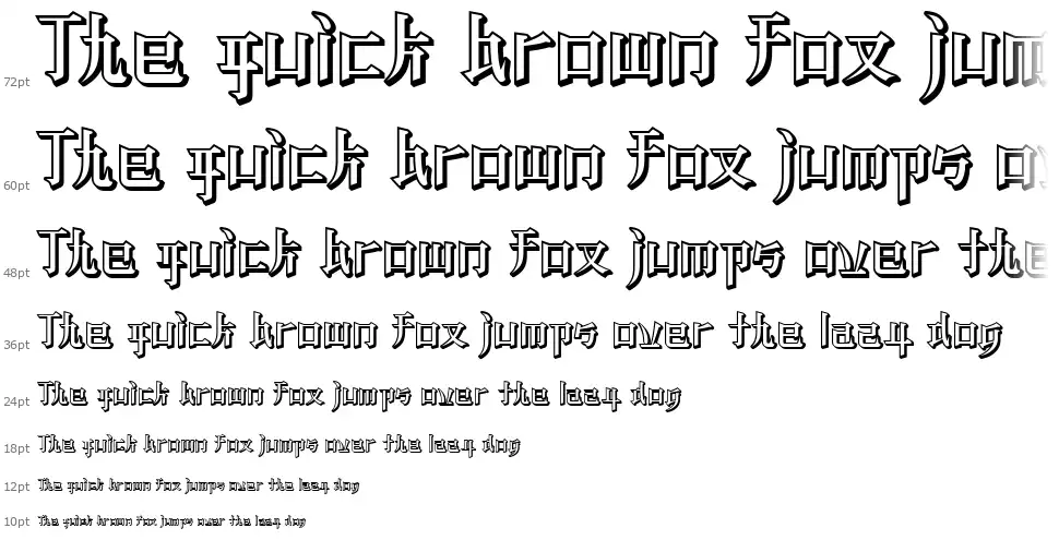 KZ BLADERUNNER 2font waterfall