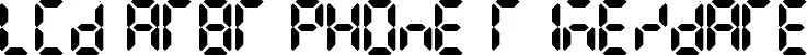 LCD AT&T Phone Time/Date