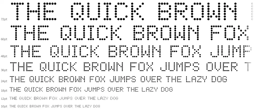 LED Dot-Matrixfont waterfall
