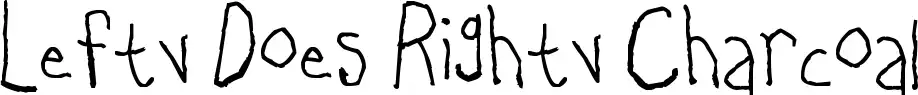 Lefty Does Righty Charcoal