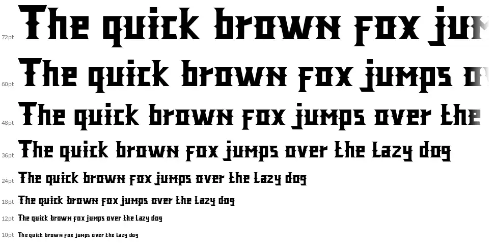 Legendfont waterfall