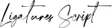 Ligatures Script