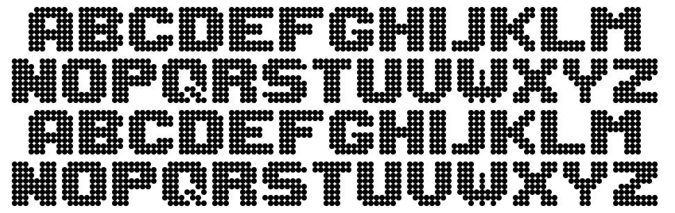Lightdot 8x8font specimens