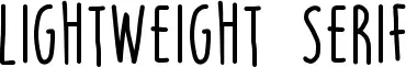 Lightweight Serif