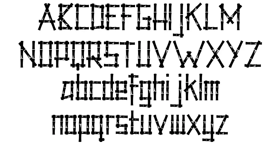 Little Bamboofont specimens