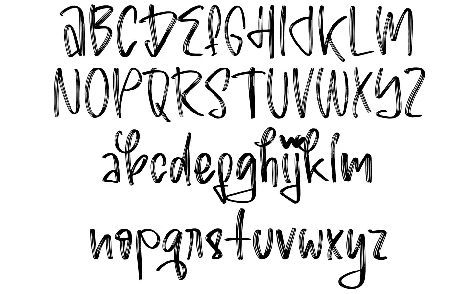 Lovebirdfont specimens