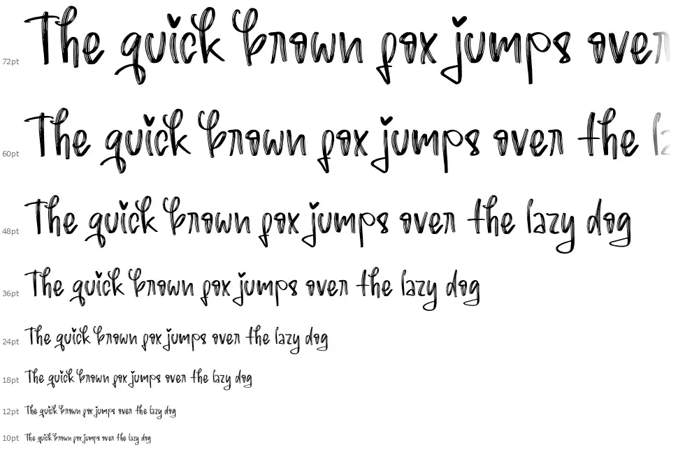 Lovebirdfont waterfall