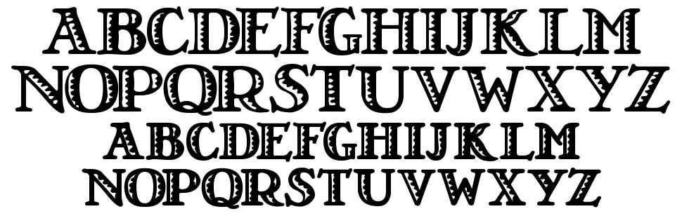 LT Nutshell Libraryfont specimens