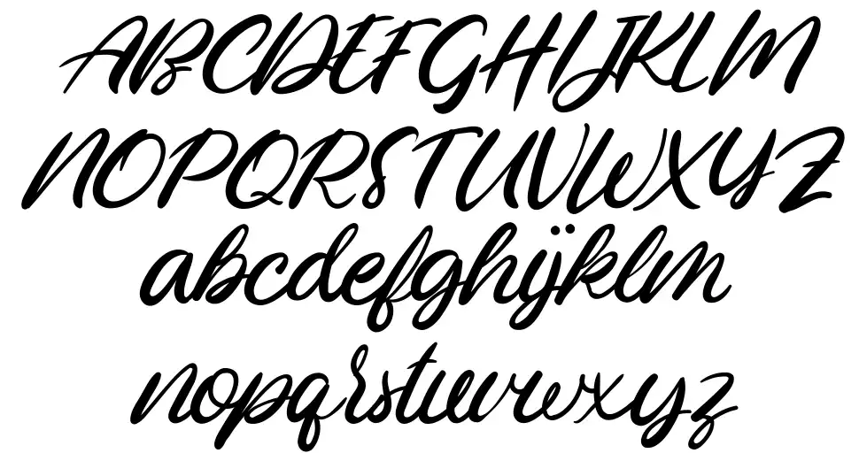 Lucky Smith Scriptfont specimens