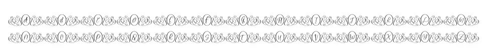 Luxury Monogramfont specimens