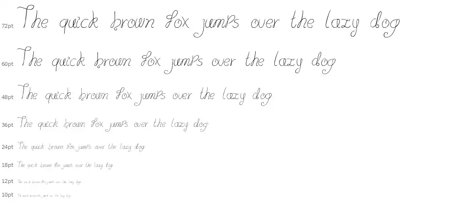 Lydeke Handwrithingfont waterfall