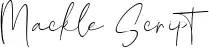 Mackle Script
