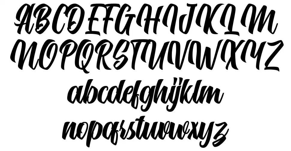 Makgraf Scriptfont specimens