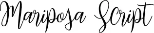 Mariposa Script