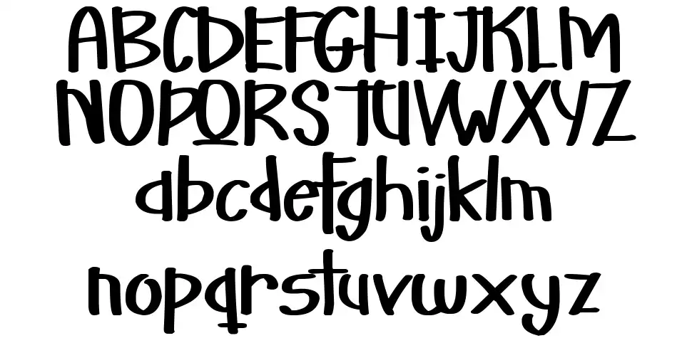 Martian Vacationfont specimens