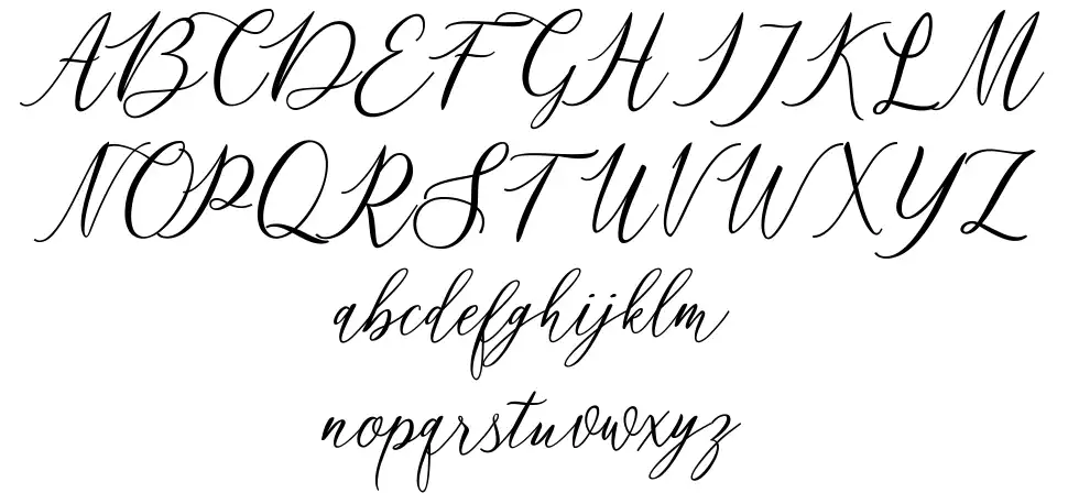 Matania Scriptfont specimens