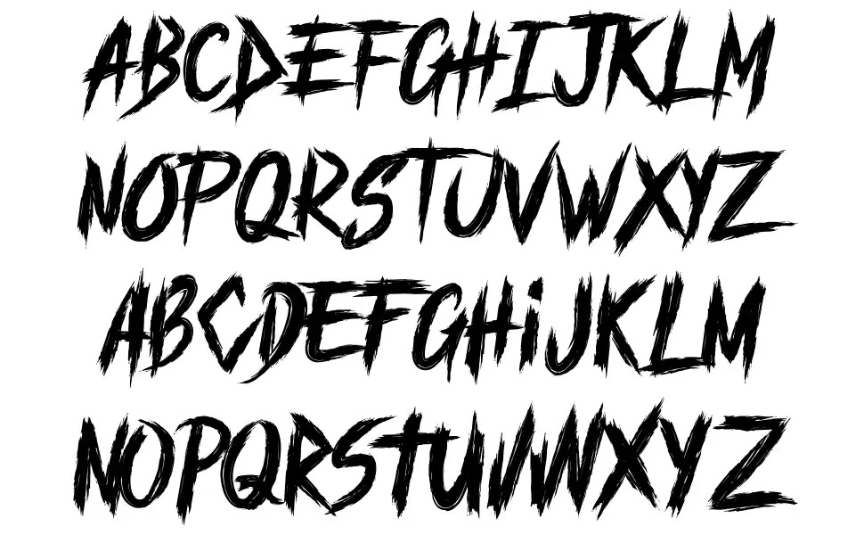 Mayhendfont specimens