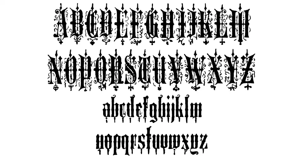 Medieval Text MS&Jfont specimens