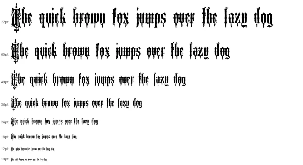 Medieval Text MS&Jfont waterfall