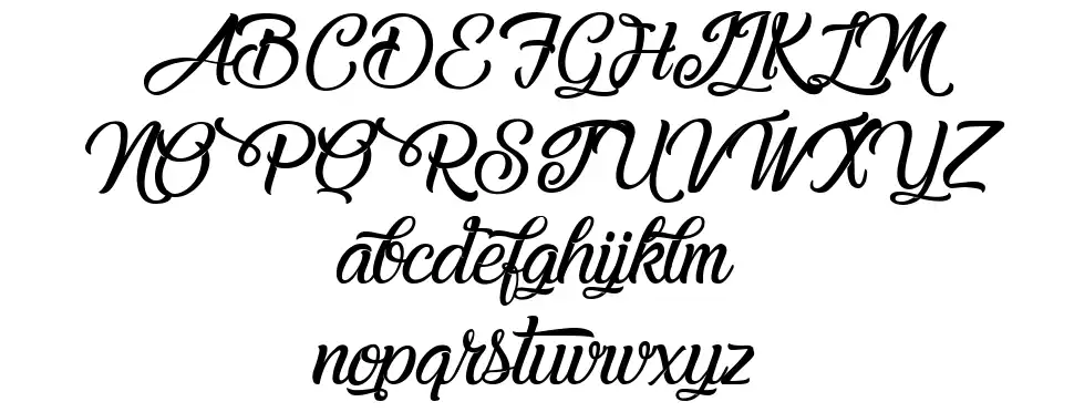Melancholightfont specimens