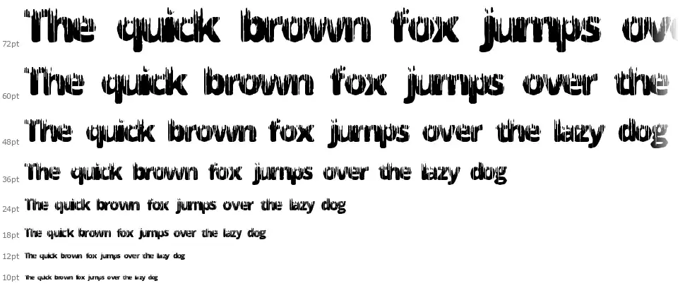Melt Factoryfont waterfall