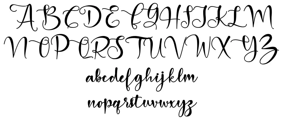 Merry Christmas Babyfont specimens