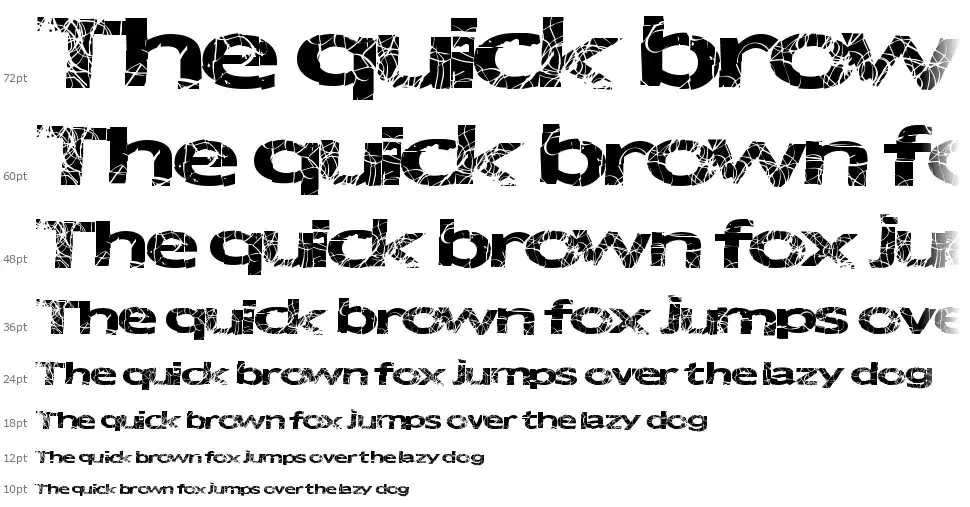 Metal Crimefont waterfall