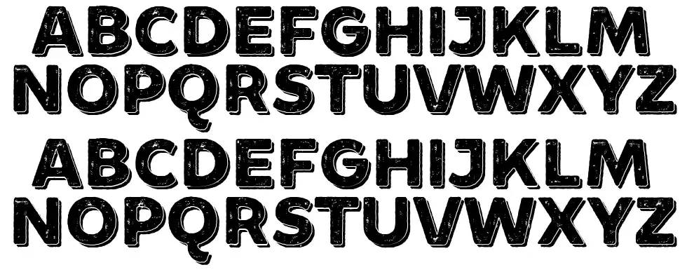 Minado Roughfont specimens