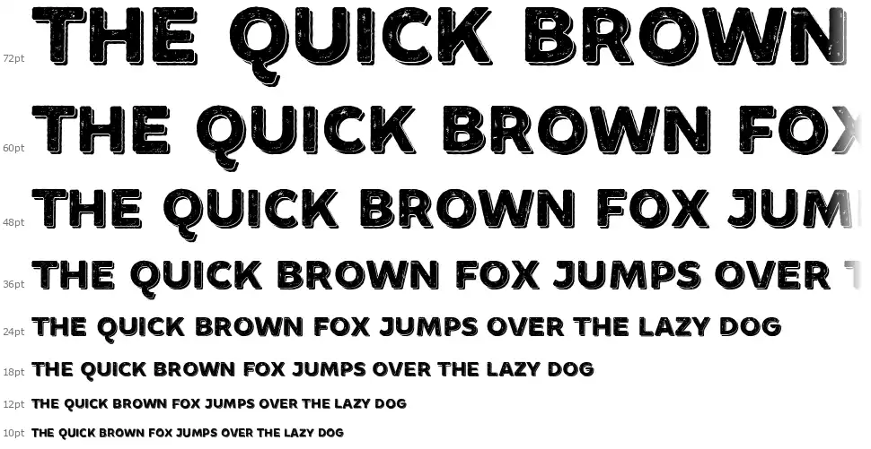 Minado Roughfont waterfall