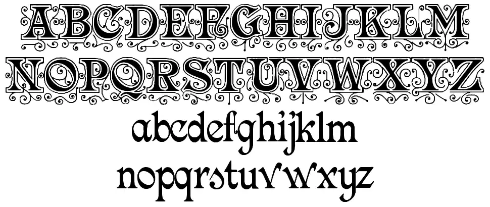 Minster MS&Jfont specimens