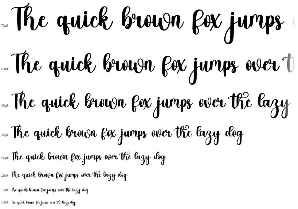 Mint Candyfont waterfall