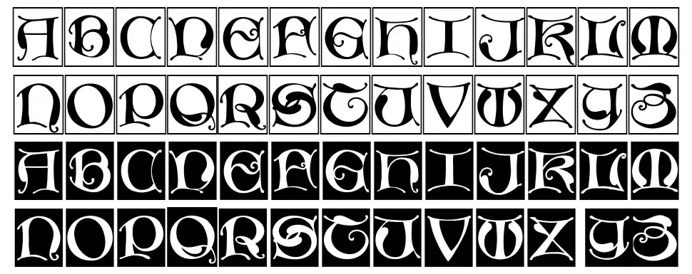 Missal Uncialefont specimens