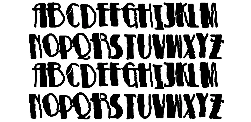 Modernist Chaosfont specimens