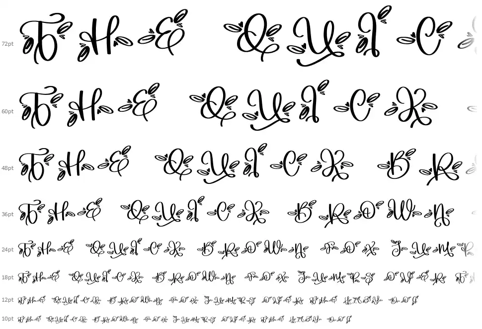 Monogram Lfont waterfall