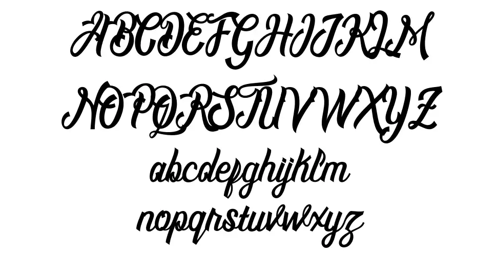 Montreal Scriptfont specimens