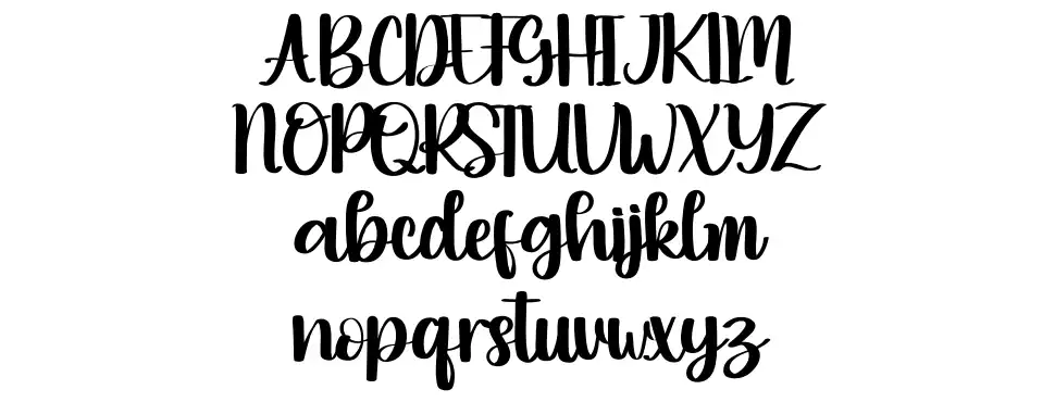 Moondayfont specimens