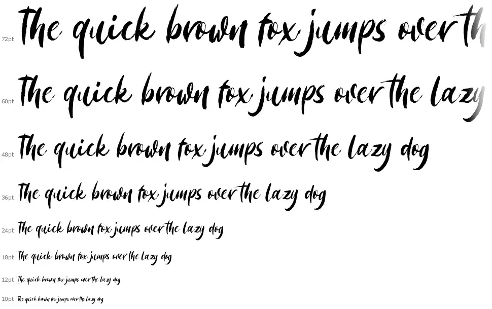 Morriles Scriptfont waterfall