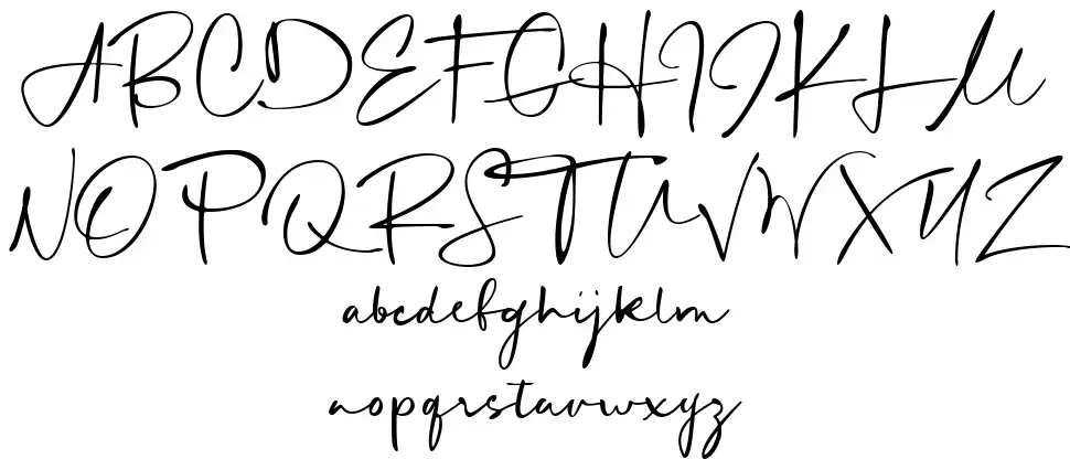Mortdecai Scriptfont specimens