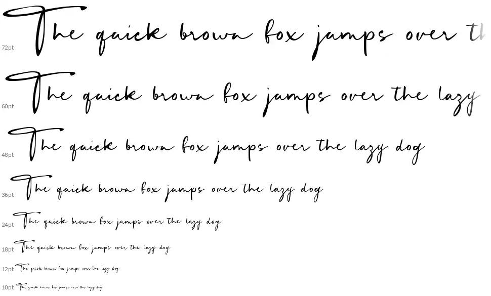 Mortdecai Scriptfont waterfall