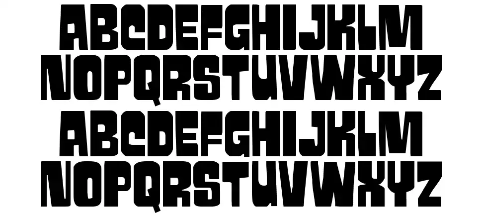 Movie Monsterfont specimens