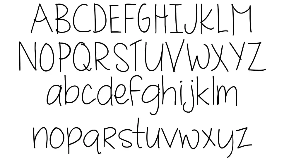 MRF Quirky and authentic hand fontfont specimens