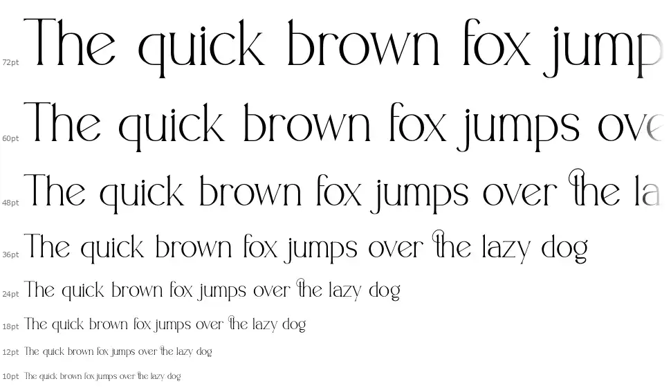 Mutalis Fashionfont waterfall