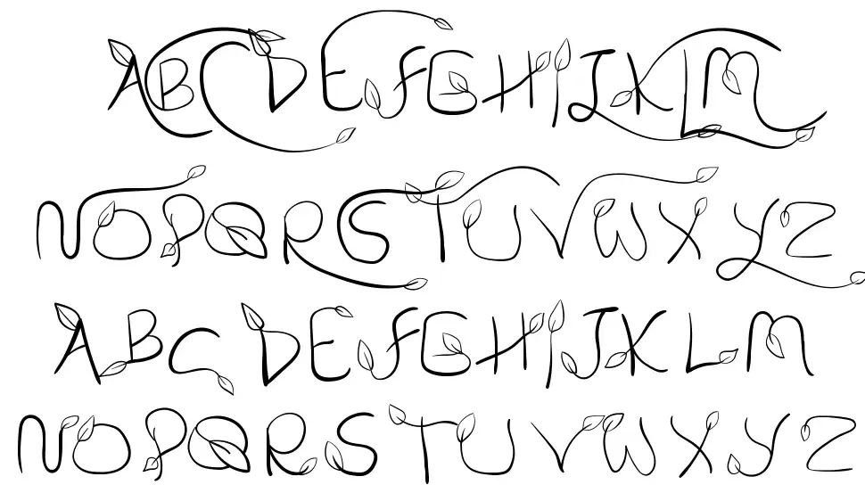 My Leaffont specimens