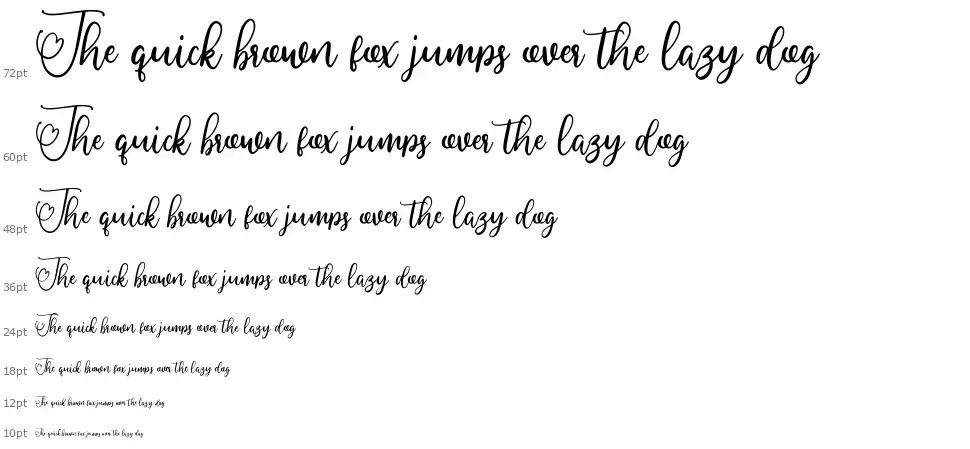 My Lovelyfont waterfall
