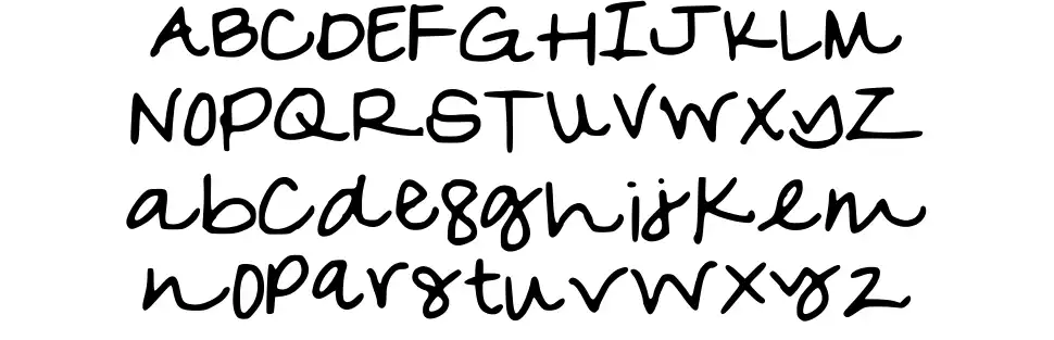 MyOwnfont specimens