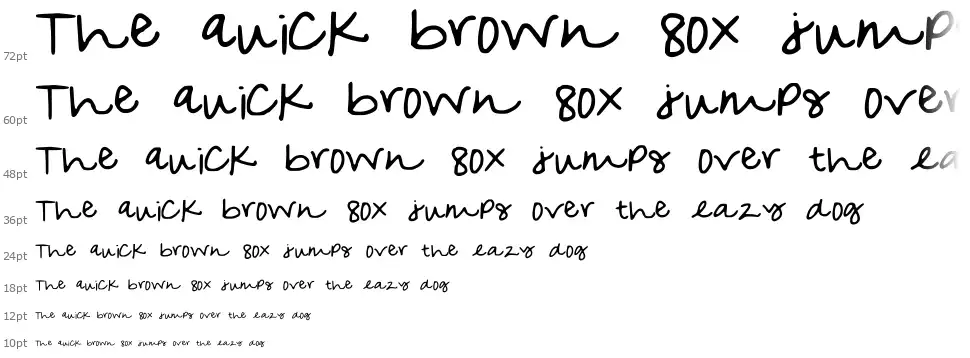 MyOwnfont waterfall