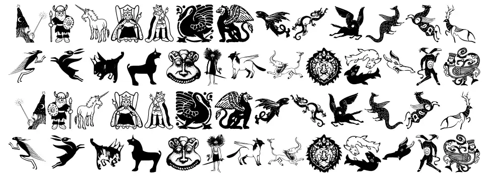 Mythological Disksfont specimens
