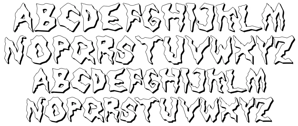 Nameless Harborfont specimens
